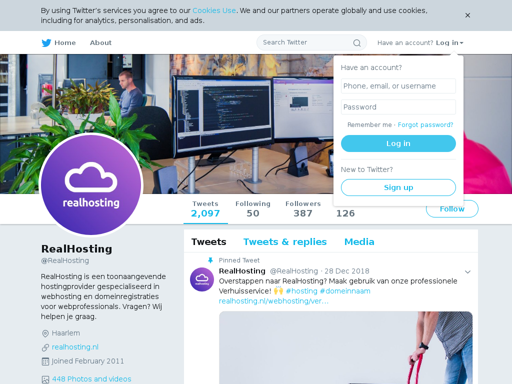 Realhosting Twitter