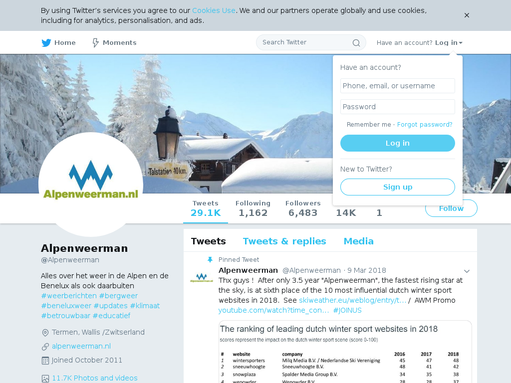 Alpenweerman Twitter