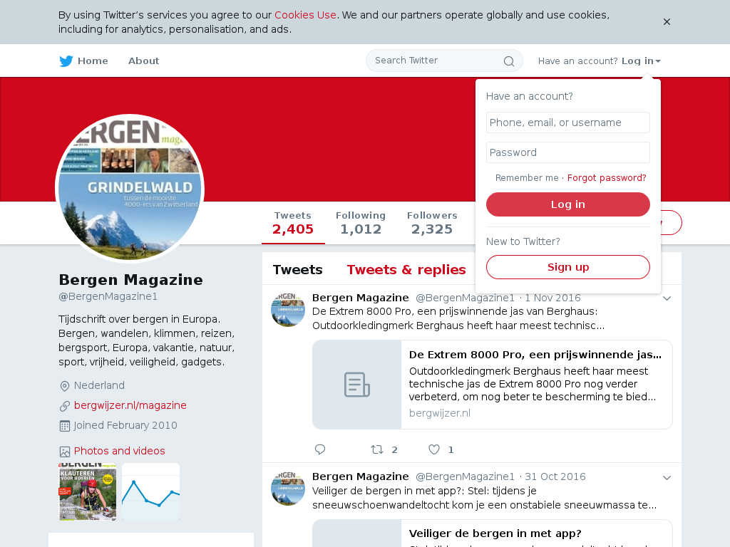 Bergen Magazine Twitter