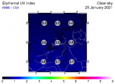 UV undex over 7 dagen