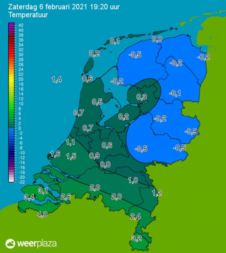 Sneeuwkansen 6 februari 8 februari